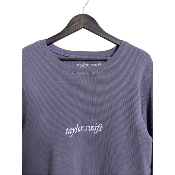 Taylor Swift Invisible String Crewneck Waffle Knit Long Sleeve Tee Womans Large - Picture 10 of 10